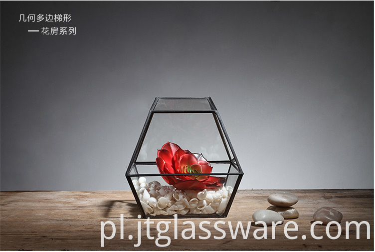 Glass Terrarium Geometric Shape 
